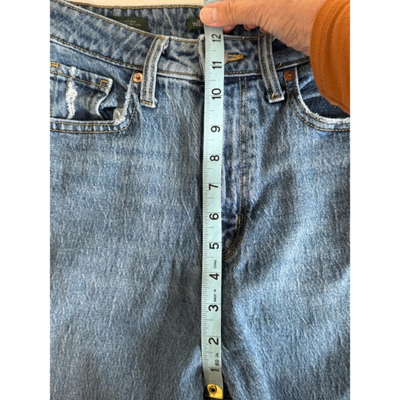 Women's Wild Fable high rise baggy Jeans Size 2/26R Blue Distressed ripped - Picture 10 of 12